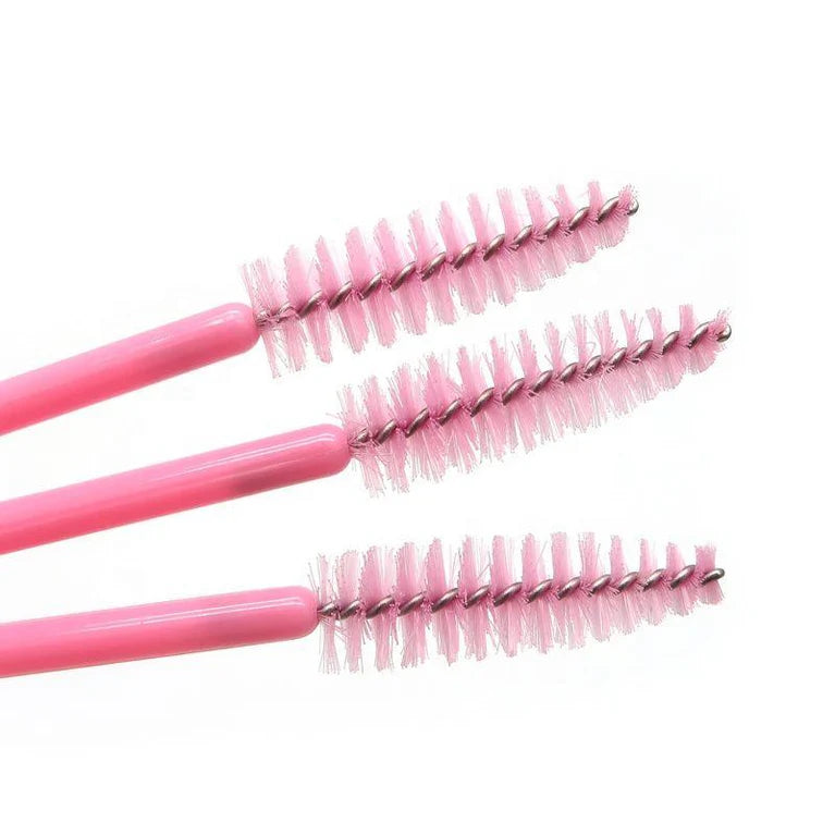 Pink Disposable Eyelash Brush